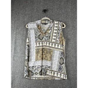 N Touch Women Size S Brown Black Bohemian Top